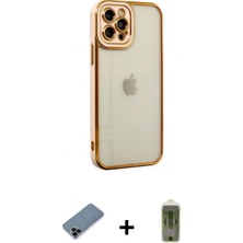 Marsilyan™- iPhone 12 Pro Max Kılıf Çekirdek Klasik Serisi - Siyah Joko Magic 5d Hayalet Cam + Shine Kamera Lens Koruma Cam - Sh