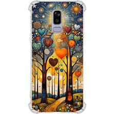 Printify Samsung Galaxy J8 2018 ile Uyumlu Düşlerin Dansı Serisi Yıldız Yolculuğu Tasarımlı Uv Baskılı Köşe Korumalı Antişok Kılıf