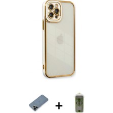 Marsilyan™- iPhone 12 Pro Max Kılıf Çekirdek Klasik Serisi - Siyah Joko Magic 5d Hayalet Cam + Shine Kamera Lens Koruma Cam - Sh