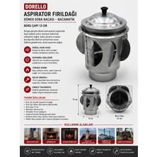 Dorello Boru Çapı 13 Cm Aspiratör Fırıldağı – Rüzgar Gülü Döner Soba Bacası Bacamatik