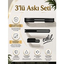 Yapışkanlı Havlu Askı Takımı,el Havlu Askısı&kağıt Havlu Askısı&tuvalet Kağıtlığı,3 Ürün Birlikte