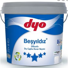 Dyo Beşyıldız Silikonlu Mat Dış Cephe Duvar Boyası 2.5 L  3451