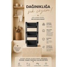 Kitchen Life 3 Katlı Oyuncak Toplama Rafı Banyo Düzenleyici Mutfak Rafı Sepet Sebzelik