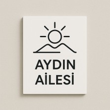 Outdoor One Kişiye Özel Pleksi Kapı İsimliği | Yazılı Pleksi Apartman & Site Tabelası 20 cm
