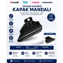 Öz Beyaz Eşya Beko- Bk 9101 E Çamaşır Makinesi Kapak Mandalı – Kapı Tutamak (Siyah Renk)
