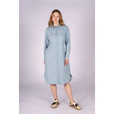 Best Offer Denim Breeze Tunic Light Rodeo Kadın Jean Tunik