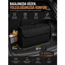 Ankaflex Highconcept Keçe Alet Çantası Oto Eşya Çantası Ilk Yardım Çantası Araç Bagaj Düzenleyici