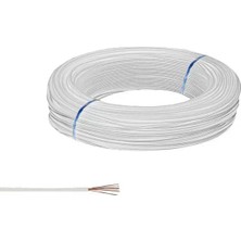 Çok Damarlı Montaj Kablosu Beyaz - 10 Metre