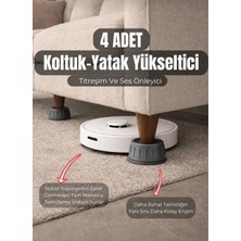 Pure Age  Beyaz Eşya Altlığı Ayağı 8 Adet Çamaşır Bulaşık Makinası Buzdolabı Yükseltici ve Titreşim Önleyici