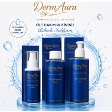 DermAura Premium Günlük Cilt Bakım Seti | Temizleme, Tonik ve Spf 50+ Güneş Koruması ile 3 Adımlı Bakım Rutini