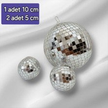 Empressco 10 ve 5 cm Diskotik Topu Dekorasyon Süsü, Şık ve Eğlenceli Ev Dekoru