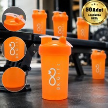 BK Gift Logonuza Özel 50 Adet S102 550 ml Shaker - Kapaklı Sporcu Shaker