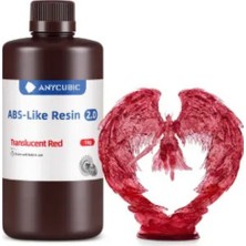 Anycubic Abs Like Resin 2.0 - Transparan Kırmızı 1 kg
