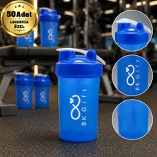 BK Gift Logonuza Özel 50 Adet S102 550 ml Shaker - Kapaklı Sporcu Shaker