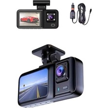 Epilons 1080p Sürüş Kaydedici 2 İnç Araç Araba Ön İç Arka Dvr Ips Ekran