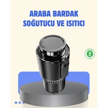 Epilons Araç İçi Akıllı Bardaklık Isıtıcı Soğutucu Dijital Ekranlı