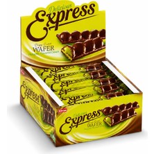 Elvan Express Antep Fıstık Aromalı Dolgulu Gofret 30 Gr. 24 Adet (1 Kutu)