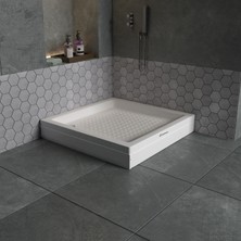 Dbbanyo Kare Duş Teknesi Panelli 80*80*15 cm