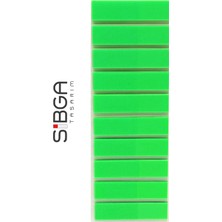 Sibga Tasarım Yeşil Neon Fosfor Yeşil Renkli Postit Post-It Post It. Kitap Ayracı Ayraç Postit Sticker Not Kağıdı 200 Yaprak