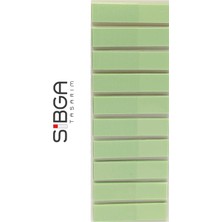 Sibga Tasarım Yeşil Şeffaf Renkli Postit Post-It Post It. Kitap Ayracı Ayraç Postit Sticker Not Kağıdı 200 Yaprak