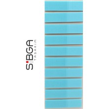 Sibga Tasarım Şeffaf Turkuaz Mavi Renkli Postit Post-It Post It. Kitap Ayracı Ayraç Postit Sticker Not Kağıdı