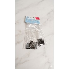 Klinkshop Klikıt 7,5 mm Bebe Çıtçıt Malzeme Paketi-Bebek Giyim, Gömlek, Triko, Esnek ve Ince Kumaşlar Için  50 Adet (Takım) Antiksarı Renk Tırnaklı Klikıt Çıtçıt