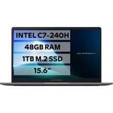 Asus Expertbook P1503CVA-C716512G0D C7-240H - 48GB Ram - 1tb M.2 SSD - W11P - 15.6" Taşınabilir Bilgisayar