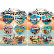 Marsilyan Istanbul Temalı Silikon Buzdolapı Süsü Magnet 6'lı Set ALK5805