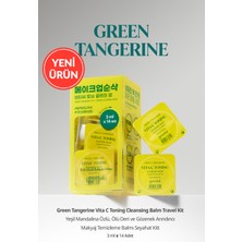 Makyaj Temizleme Balmı Seyahat Kiti GOODAL Green Tangerine Vita C Toning Cleansing Balm Travel Kit