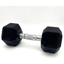 Alin Sport 10 kg Kauçuk Profesyonel Olimpik Hex Dumbbell ( Hex Dambıl - Altıgen Dambıl )