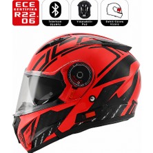 Scoyco FF868 Azrael Motosiklet Kaskı Güneş Vizörlü Çene Açılır Motorcu Kask