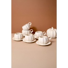 Kitchen Life Pumpkin Porselen 6'lı Kahve Fincanı Takımı