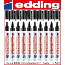Edding 360 XL Siyah Tahta Kalemi 10'lu Kutu
