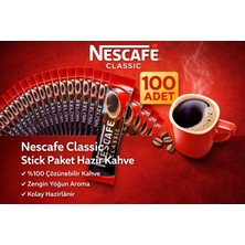 Bezos Kahve Classic 2 gr Stick Hazır Kahve 100 Adet %100 Çözünebilir Yoğun Aromalı