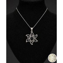 925 Ayar Kadın Oltu Taşı Kadın Kolye SK00085