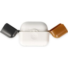 Bezos Airpods 3 (3.nesil) Basmalı Kılıf - Beyaz-Siyah-Kahverengi