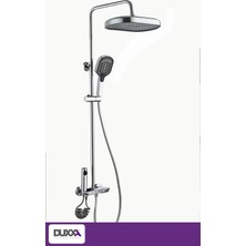 Duxxa Piano Bataryalı Duş Seti Krom DP.100