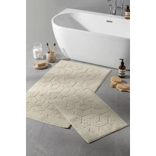 Aryıldız Home Aryıldızhome Banyo Halısı 2 Li Set Frelna Bej