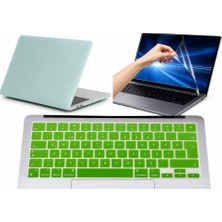 Arabulalaca Macbook Air 13.6 Inç A3449 A3240 A3113 A2681 M2 / M3 / M4 / M5 Kılıf Hardcase Kapak Klavye Koruyucu +Ekran Koruyucu 3 Lü Set..
