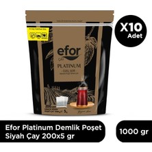 Efor Çay Efor Platinum Jumbo Demlik Poşet Siyah Çay 5 gr x 200 Adet - 10'lu Koli
