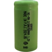 1.2V 750 Mah - 2/3AA - Ni-Mh Şarjlı Pil - (Başsız / Flat Head)