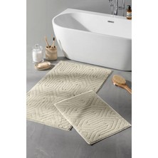 Aryıldız Home Aryıldızhome Banyo Halısı 2 Li Set Marlon Bej