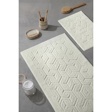Aryıldız Home Aryıldızhome Banyo Halısı 2 Li Set Frelna Krem