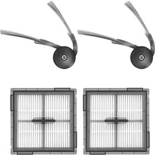 Roborge Roborock Q10V+ Robot Süpürge Uyumlu 4'lü Yedek Parça Seti