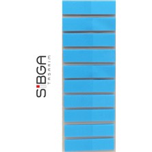 Sibga Tasarım Şeffaf Mavi Renkli Postit Post-It Post It. Kitap Ayracı Ayraç Postit Sticker Not Kağıdı