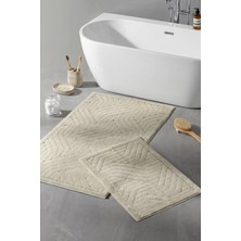 Aryıldız Home Aryıldızhome Banyo Halısı 2 Li Set Karla Bej