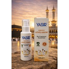 Minawish Hac-Umre Için Kokusuz Güneş Kremi (100 ml Büyük Boy) Kokusuz Güneş Koruyucu Krem - 50 Faktör