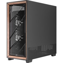 Antec Flux Pro, 6x Pwm Fan Dahil, Ahşap Ön Panel, Ishift Psu 90° Montaj, Type-C, 420MM Radyatör Desteği, Sıcaklık Göstergeli, Tam Kule E-Atx Pc Kasası, Siyah