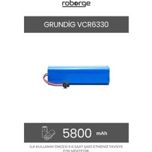 Roborge Grundig VCR6330 Robot Süpürge Uyumlu Batarya 5800 Mah - Muadil Ürün