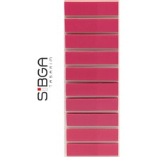Sibga Tasarım Şeffaf Koyu Pembe Renkli Postit Post-It Post It. Kitap Ayracı Ayraç Postit Sticker Not Kağıdı